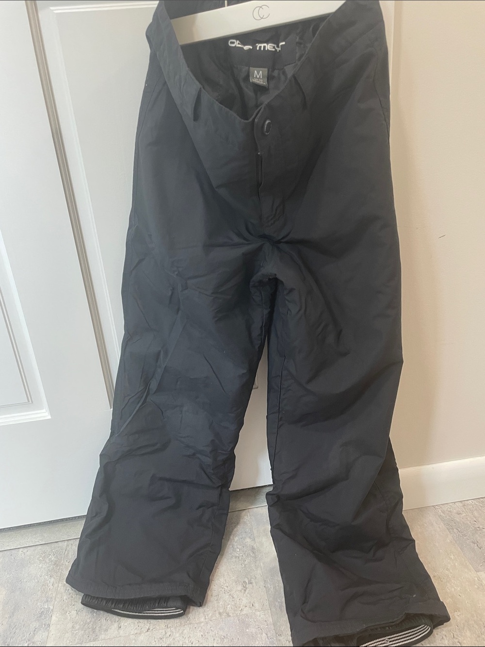 Teen unisex Obermeyer Black insulated Snow Pants